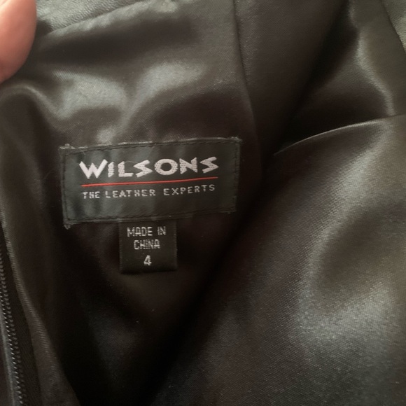 Wilsons black leather skirt - Picture 2 of 3
